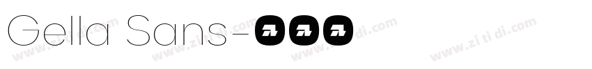 Gella Sans字体转换 Gella Sans字体转换